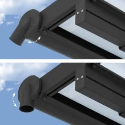 Toit De Terrasse En Aluminium Gris 3x7,30m + PC 16mm Olympia - Palram - Canopia -Boutique De Jardin toit de terrasse en aluminium gris 3x730m pc 16mm olympia palram 3