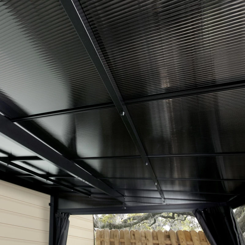 Tonnelle Adossée St. Barth 363x248cm En Aluminium Et Polycarbonate 8mm - SOJAG 7 Tonnelle Adossée St. Barth 363x248cm En Aluminium Et Polycarbonate 8mm - SOJAG – Image 5