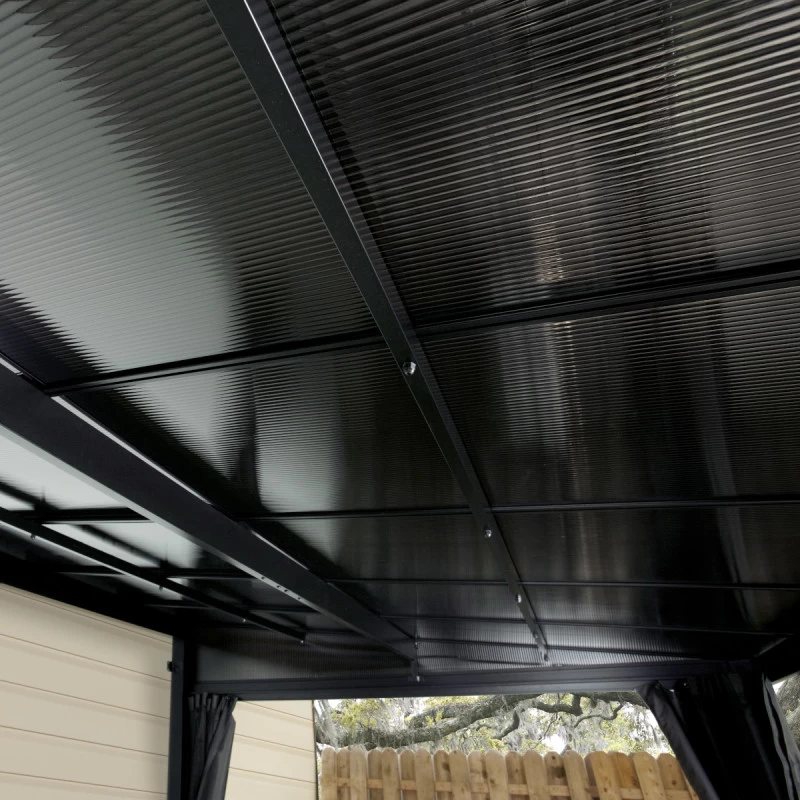 Tonnelle Adossée St. Barth 363x298cm En Aluminium Et Polycarbonate 8mm - SOJAG 5 Tonnelle Adossée St. Barth 363x298cm En Aluminium Et Polycarbonate 8mm - SOJAG – Image 3