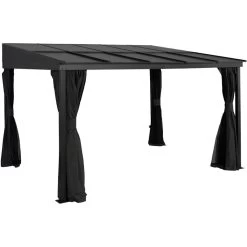 Tonnelle Adossée St. Barth 424x296cm En Aluminium Et Polycarbonate 8mm - SOJAG -Boutique De Jardin tonnelle adossee st barth 424x296cm en aluminium et polycarbonate 8mm sojag 3