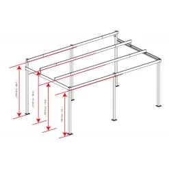Tonnelle Adossée St. Barth 484x363cm En Aluminium Et Polycarbonate 8mm - SOJAG -Boutique De Jardin tonnelle adossee st barth 484x363cm en aluminium et polycarbonate 8mm sojag 5
