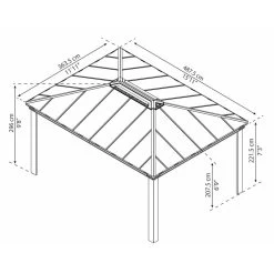 Tonnelle De Jardin En Alu Et Polycarbonate Dallas 4900 – Canopia -Boutique De Jardin tonnelle de jardin en alu et polycarbonate dallas 4900 canopia 2