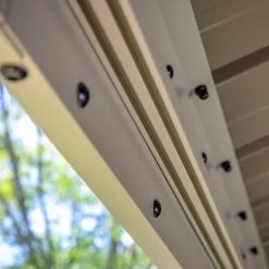 Tonnelle De Jardin Messina 298x363cm En Aluminium Thermolaqué Champagne– SOJAG -Boutique De Jardin tonnelle de jardin messina 298x363cm en aluminium thermolaque champagne sojag 4