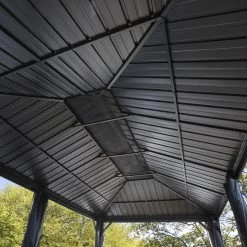 Tonnelle De Jardin Messina 363x598cm En Aluminium Thermolaqué Anthracite – SOJAG 11 Tonnelle De Jardin Messina 363x598cm En Aluminium Thermolaqué Anthracite – SOJAG -Boutique De Jardin tonnelle de jardin messina 363x598cm en aluminium thermolaque anthracite sojag 3