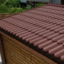 Tuiles Métalliques Marrons - Pack Prêt à La Pose Pour Abri Gardy Shelter 6m²