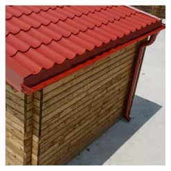 Tuiles Métalliques Rouges - Pack Prêt à La Pose Pour Abri Gardy Shelter 12m²