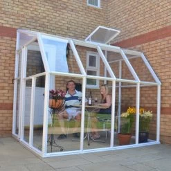 Véranda En PVC Et Polycarbonate Transparent 200x262cm Sun Room - Canopia By Palram 10 Véranda En PVC Et Polycarbonate Transparent 200x262cm Sun Room - Canopia By Palram -Boutique De Jardin veranda 200x262cm en resine de pvc et polycarbonate rion sun room 2