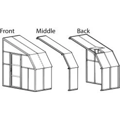 Véranda En PVC Et Polycarbonate Transparent 200x448cm Sun Room - Canopia By Palram -Boutique De Jardin veranda en pvc et polycarbonate transparent 200x448cm sun room rion 5
