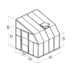 Véranda En PVC Et Polycarbonate Transparent 258x260cm Sun Room - Canopia By Palram 13 Véranda En PVC Et Polycarbonate Transparent 258x260cm Sun Room - Canopia By Palram -Boutique De Jardin veranda en pvc et polycarbonate transparent 258x260cm sun room rion 5