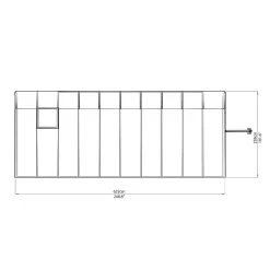 Véranda En PVC Et Polycarbonate Transparent 258x632cm Sun Room - Canopia By Palram -Boutique De Jardin veranda en pvc et polycarbonate transparent 258x632cm sun room rion 5
