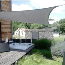 Voile D'ombrage Rectangle Coolfit 500x300cm Anthracite – NESLING -Boutique De Jardin voile d ombrage rectangle coolfit 500x300cm anthracite nesling 2